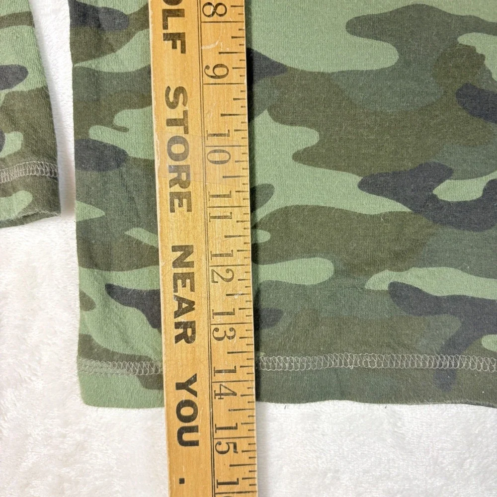Gap Gymboree Long Sleeve Shirts Kid 4T Blue Green Camo Striped Excellent 2pc Lot